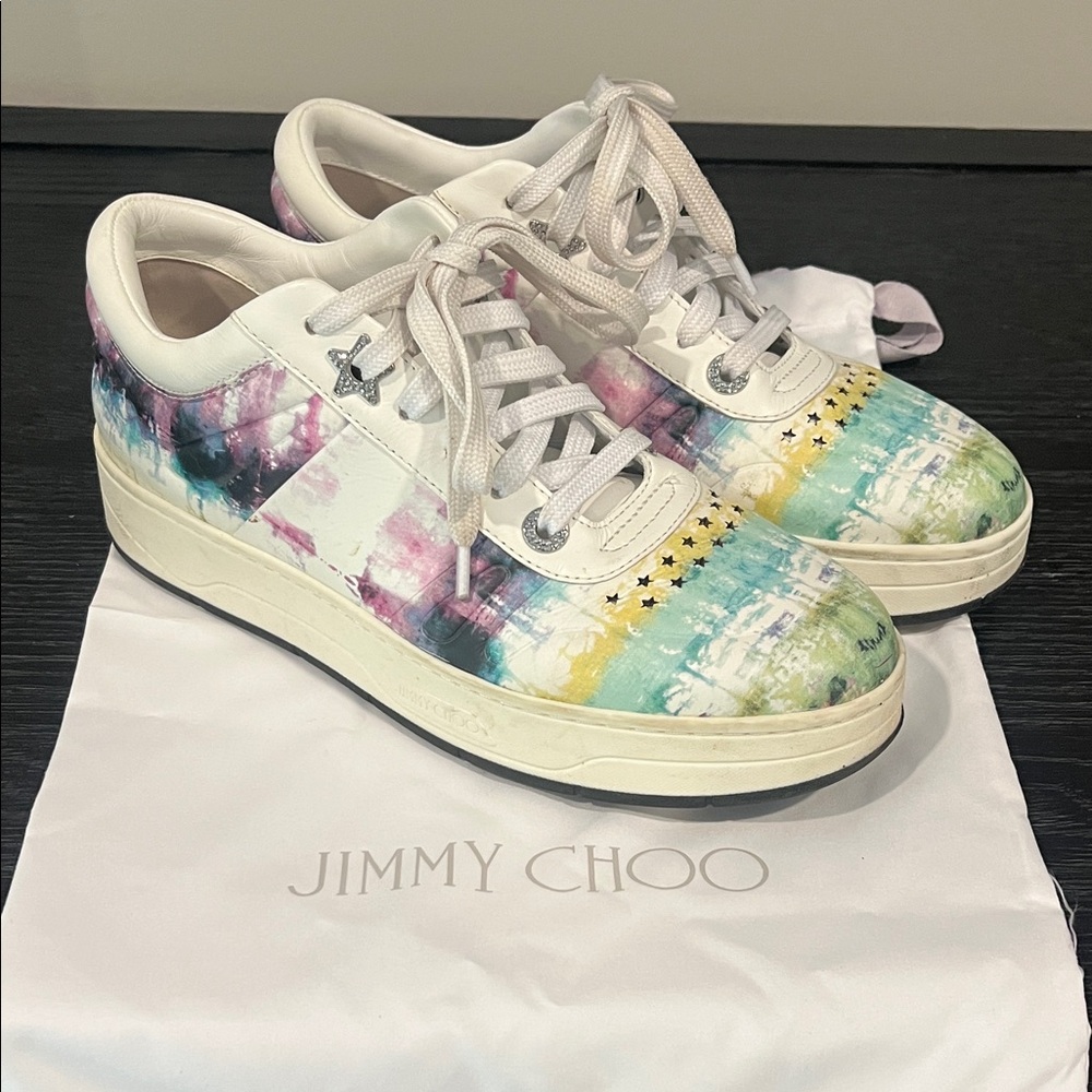 Jimmy Choo Pastel Tie-Dye Sneakers